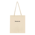 Naturfarbene Tote Bag mit Wortverdreher-Motiv „Stauberzab“